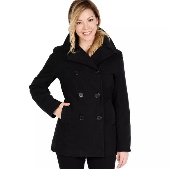 Vintage Wool Blazer Coat Fits 1X Black - Picture 1 of 11